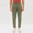 Men's Slim Fit Casual Trousers, Light Green, small image number null