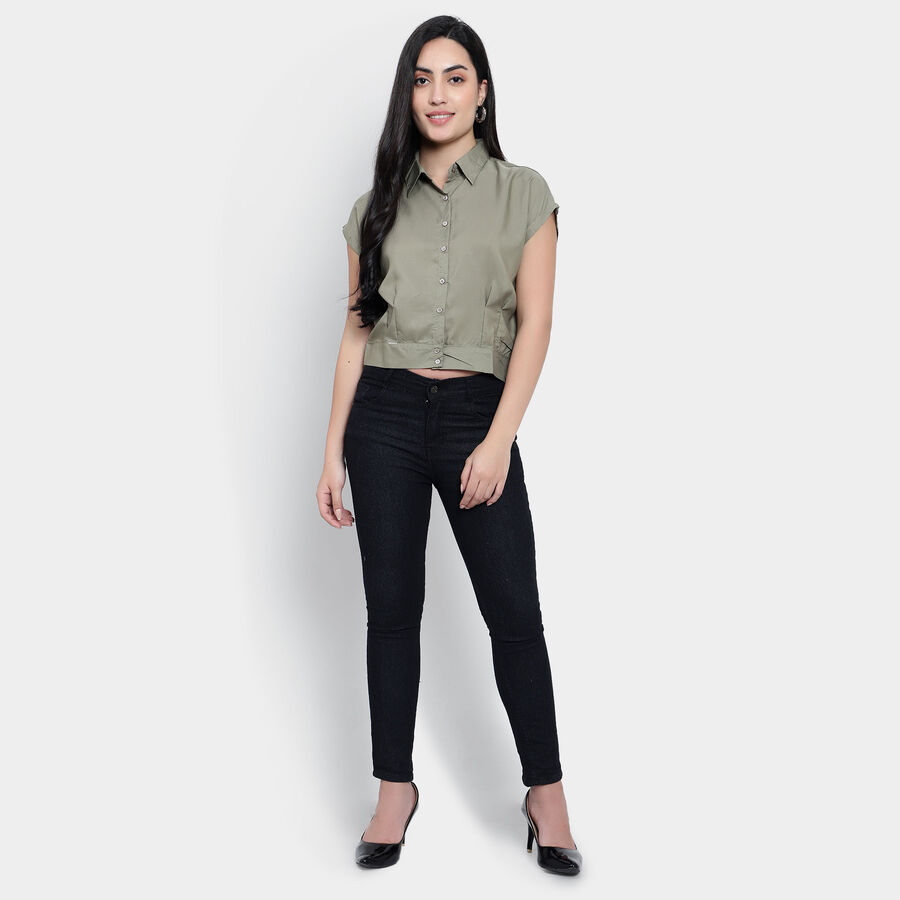 Solid Shirt, Olive, large image number null