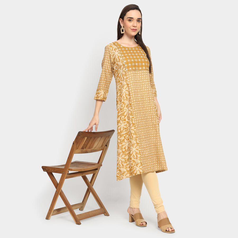 Ladies' Kurta, Mustard, large image number null