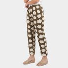 Women's Olive Green Straight Fit Cloud Printed Pyjama, Olive, small