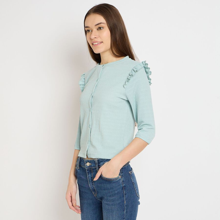 Ladies'  Crop  Top, Light Green, large image number null