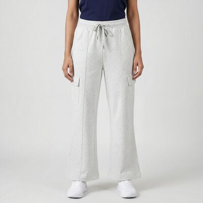 Women's Grey Regular Fit Track Pants