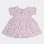 Infant Girls' 100% Cotton Frock, लाइलेक, small image number null