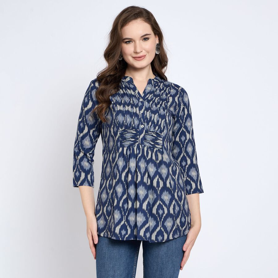Ladies' Kurta, Navy Blue, large image number null