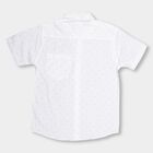 Boys Bright White Regular Collar Casual Shirt, White, small image number null