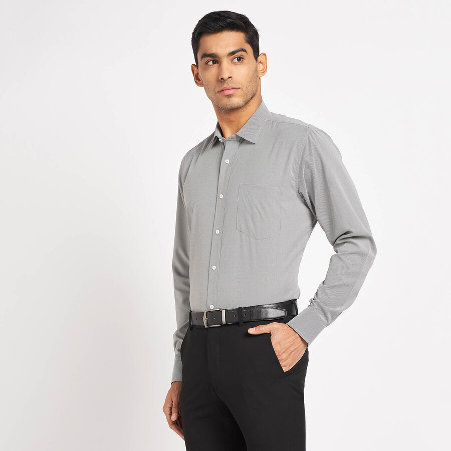 Solid Formal Shirt, Black, large image number null