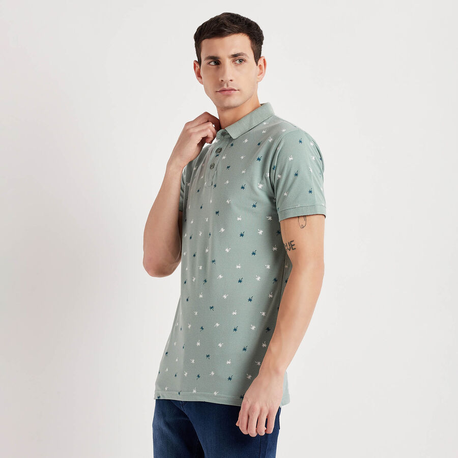 All Over Print Polo Shirt, हल्का हरा, large image number null
