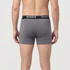 Men's Black Regular Fit Trunks, Black, small