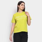 Ladies' 100% Cotton Round Neck T-Shirt , Light Green, small image number null