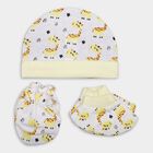 Infants' Cotton Gift Set (Cap, Mittens, Booties), White, small