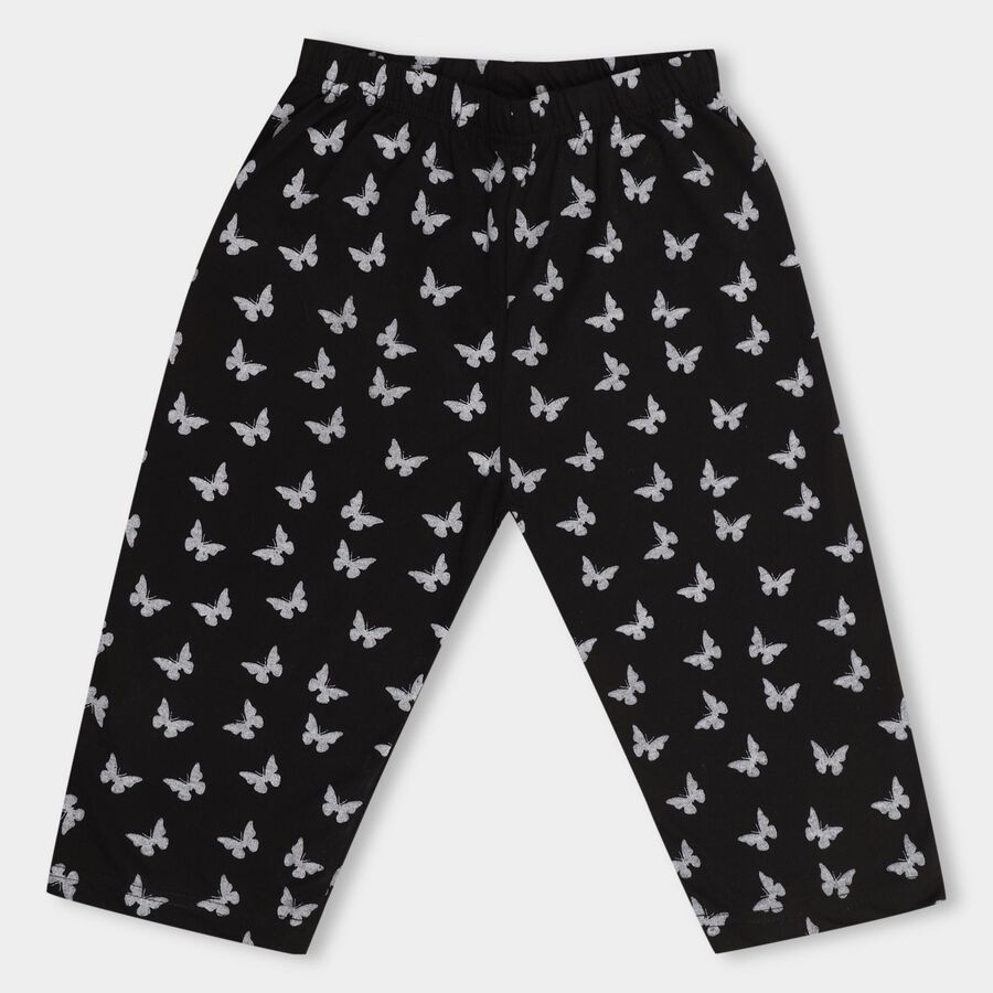 Girls' Capris, Black, large image number null