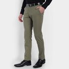 Solid Slim Fit Trousers, Light Grey, small image number null