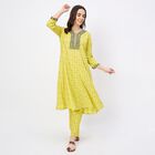 Women's Light Sage Green Floral Printed Ethnic Set, Light Green, small