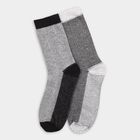 Men's Socks (Pack of 2), काला, small