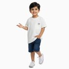 Boys' Half Sleeves T-Shirt, सफ़ेद, small