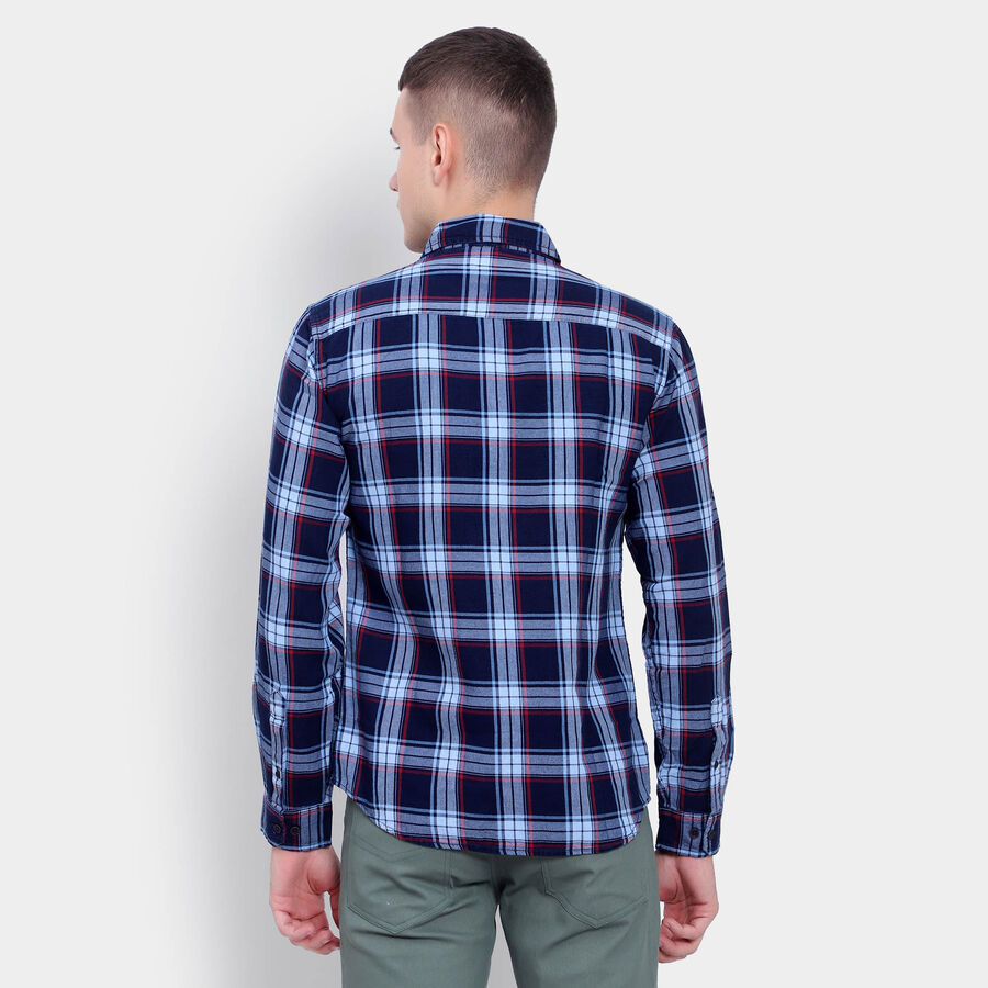 Cotton Checks Casual Shirt, Red, large image number null