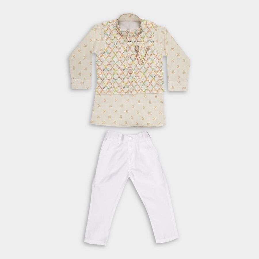 Boys' Kurta Pyjama, Light Green, large