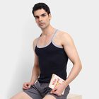 Men's 100% Cotton Gym T-Shirt , Navy Blue, small image number null