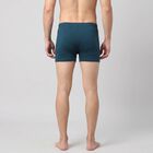 Men's Teal Regular Fit Solid Trunks, टील ब्लू, small