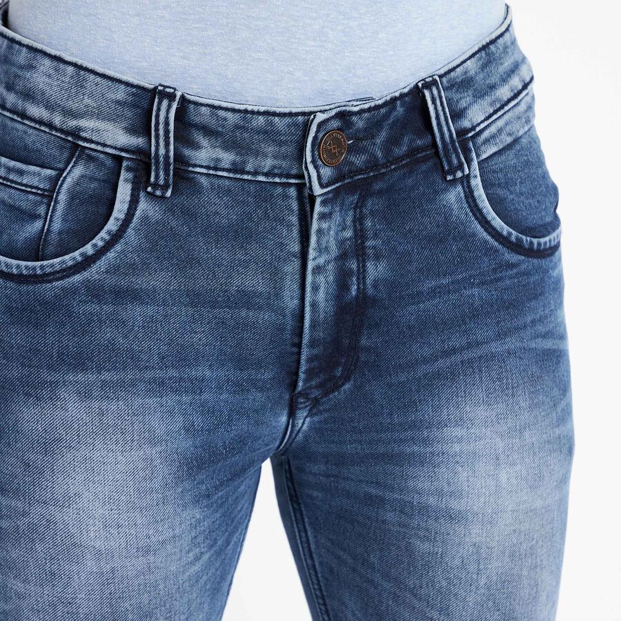 Classic 5 Pocket Slim Jeans, Dark Blue, large image number null