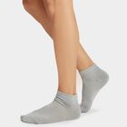 Men's Ankle Length Pack of 3 Socks ( Grey, White, Black ), Melange Light Grey, small