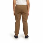 Boys Warm Brown Regular Fit Elastic Waist Jogger Trousers, भूरा, small image number null