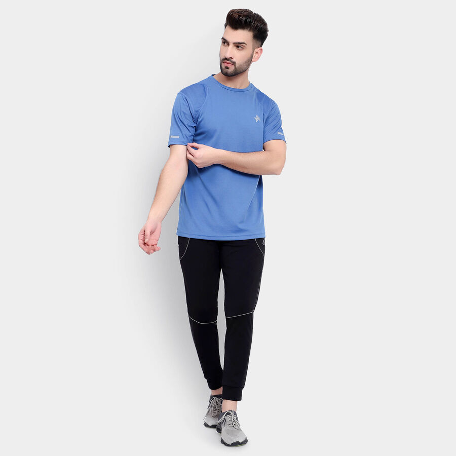 Round Neck T-Shirt, Mid Blue, large image number null