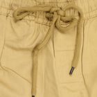 Boys' 100% Cotton Trousers , Khaki, small image number null