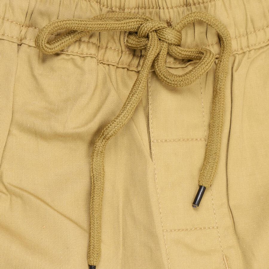 Boys' 100% Cotton Trousers , Khaki, large image number null