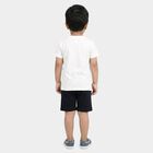 Boys' Knit Baba Suit, White, small