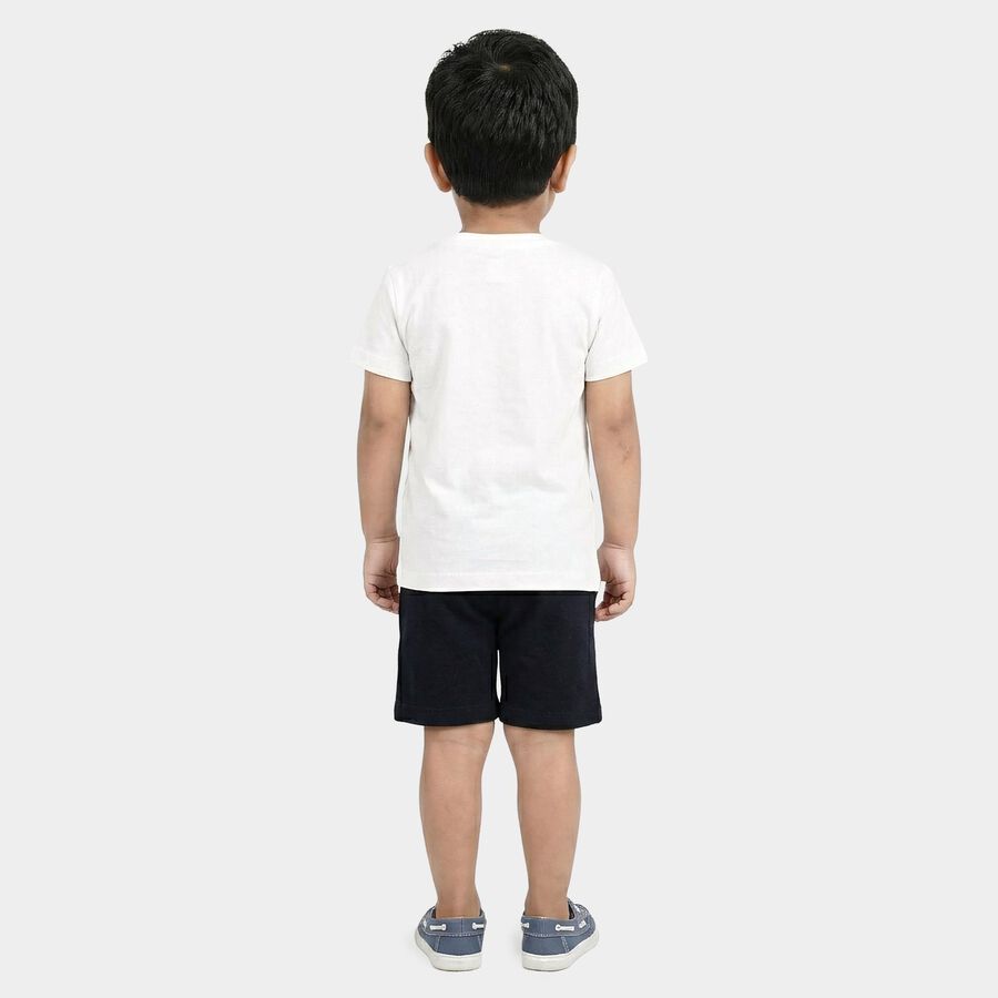 Boys' Knit Baba Suit, White, large