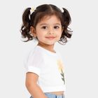 Girls' T-Shirt, सफ़ेद, small