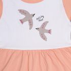 Girls' Frock, पीच, small image number null