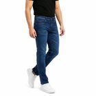 Men's Navy Blue Slim Fit Stretchable Jeans, Dark Blue, small