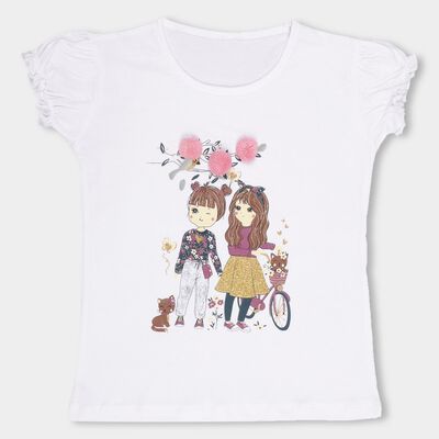 Girls' 100% Cotton T-Shirt 