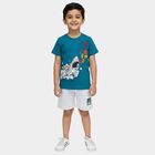 Boys' Knit Baba Suit, Teal Blue, small image number null