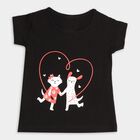 Girls' T-Shirt , काला, small image number null