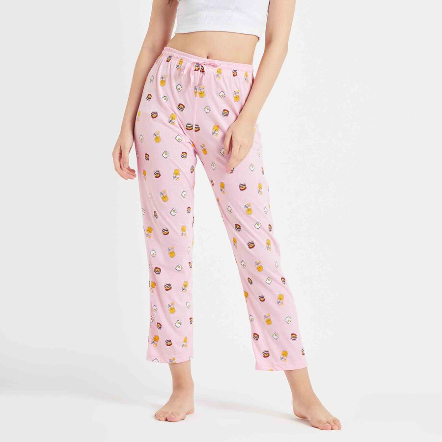 Printed Pyjama, Pink, large image number null