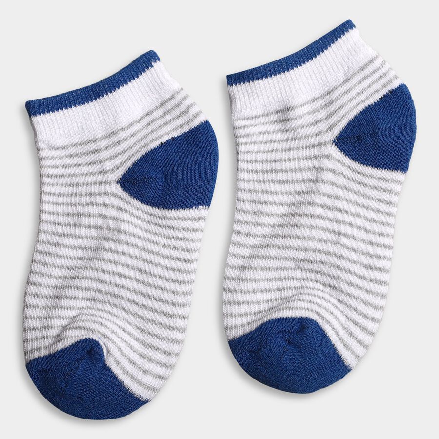 Boys' Socks (Pack of 2), White, large image number null