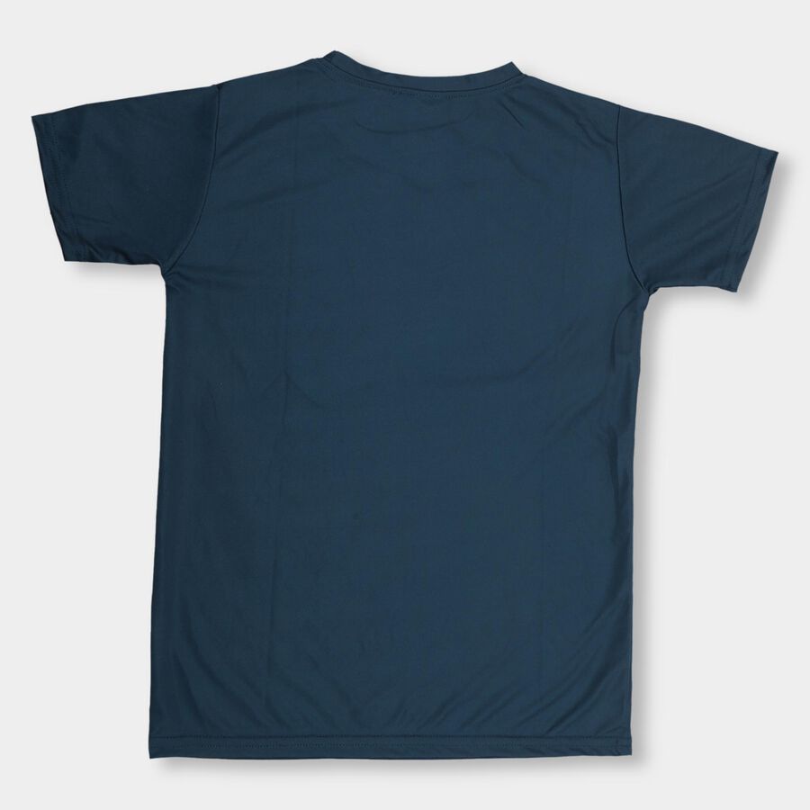 Boys' Half Sleeves T-Shirt, टील ब्लू, large image number null