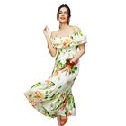 Ladies' 100% Cotton Dress , Off White, small image number null
