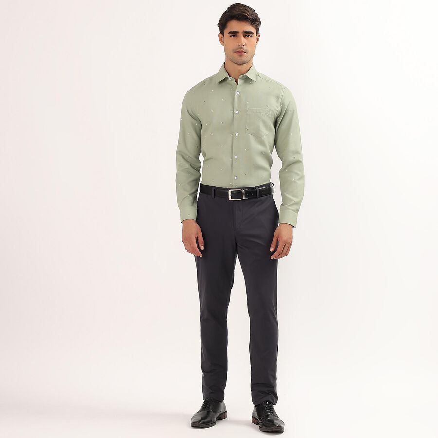 Men's Light Sage Green Classic Collar Formal Shirt, Light Green, large image number null