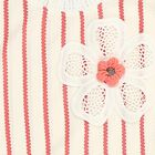 Girls Light Pink and White Crew Neck Casual T-Shirt, Light Pink, small image number null