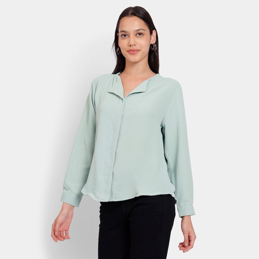 Ladies' Shirt, हल्का हरा, large image number null
