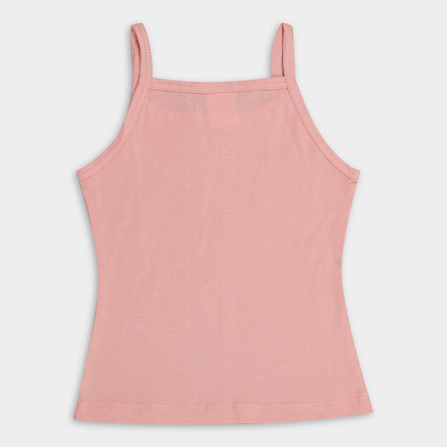 Girls' 100% Cotton Vest (Pack of 2), White, large image number null