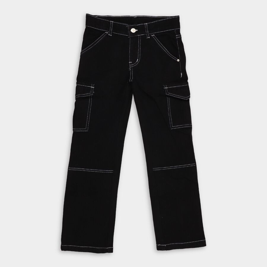 Girls' Jeans, Black, large image number null