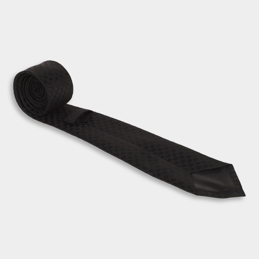 Men's Tie, काला, large
