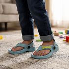 Boys' Teal Back Strap Thong Sandals, टील ब्लू, small