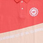 Boys Soft Peach Cotton Round Neck Casual Half Sleeve T-Shirt, Peach, small