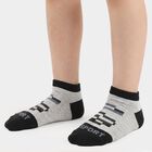 Boys' Ankle Length Pack of 2 Socks ( Grey, Blue ), Light Blue, small